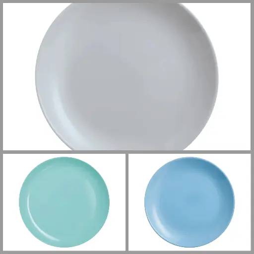 [D1544] Plate 19Cm Opal Glass Luminarc Assorted Colours