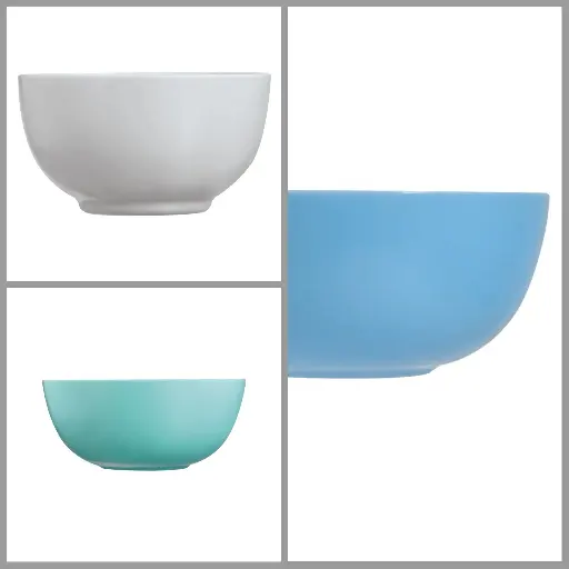[D1545] Bowl 14.5x8cm 750ml Opal Glass Luminarc Assorted Colours