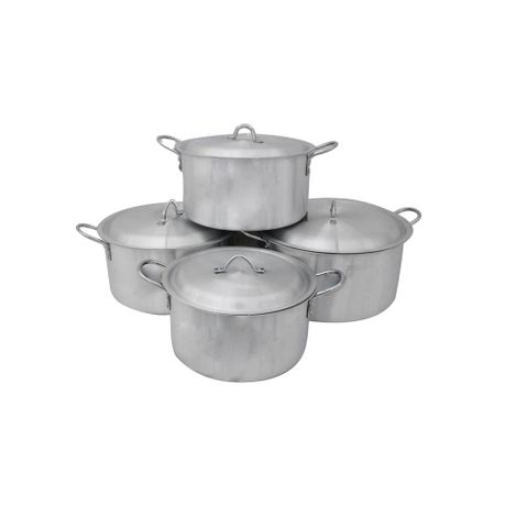 [P10] Pot Set 8pc Megna Delica Aluminium (30\33\36\38cm) - MPS