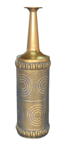 [HD3196] Vase 57X15Cm Metal Rvt2023-355