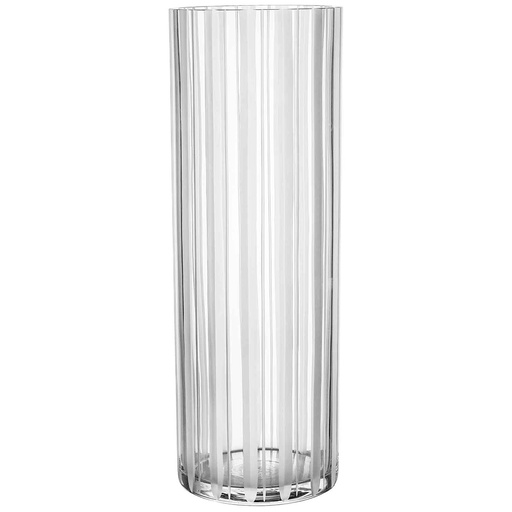 [HD3229] Vase 25X10Cm Cylindrical Grooved VAS1030NS