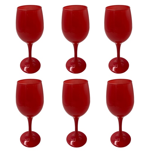 [RHD8458] Wine Goblet 300ml Glass Solid Colours RVT2023-157/8/9