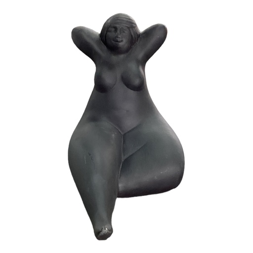 [RHD8711] Decor Ornament AC 17x20cm Curvy Lady Leg Straight-Base