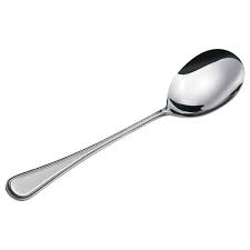 [AD03476] Serving Spoon Stainless Steel - Renaissance