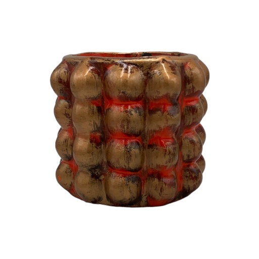 [AD04556] Planter AC 15cm (15x17cm) Bubble Planter - Metallic