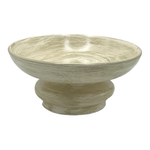 [RHD7330] Decor Ornament AC 10x22cm Bowl Footed-Base