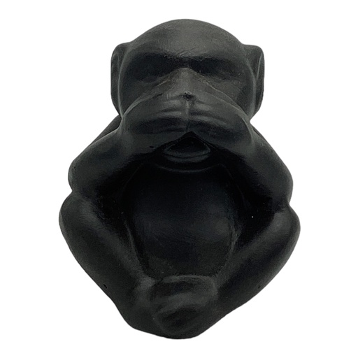 [RHD7371] Decor Ornament 12x9x7cm Monkey Speak No Evil-Base