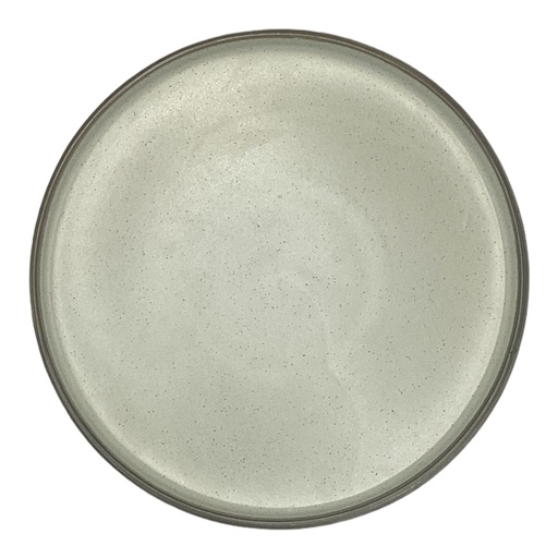 [AD06714] Plate 27cm Lipped Speckeled With Border 2307-105