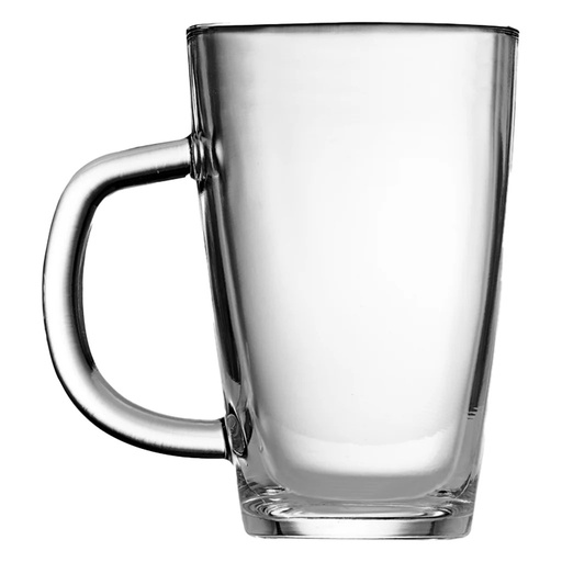 [AD07710] Coffee Mug 350ml Latte Glass Bullet Shaped - 17199