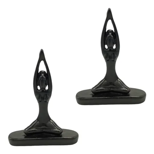 [RHD5262] Decor Ornament 17x12x5cm Yoga Lady-Base