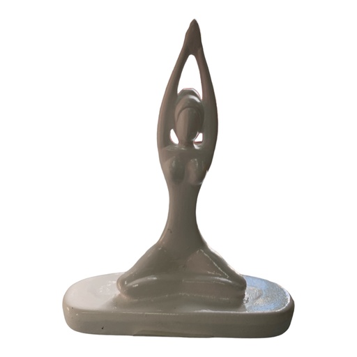[RHD5262] Decor Ornament 17x12x5cm Yoga Lady-Base