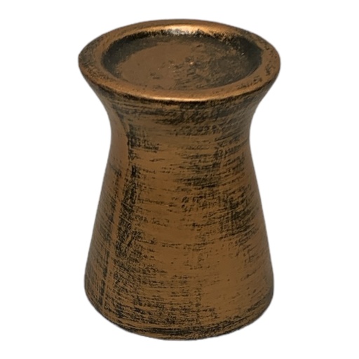 [RHD5337] Candle Holder 14x11cm Stamp-Metallic