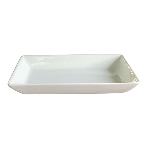 [AD09279] Dish 19x11x3cm Rectangular Porcelain SA1234 - Continental