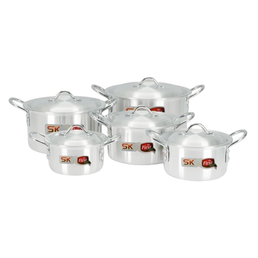 [AD09405] Pot Set 10pc SK Smart Aluminium 19\21\23\26\28cm